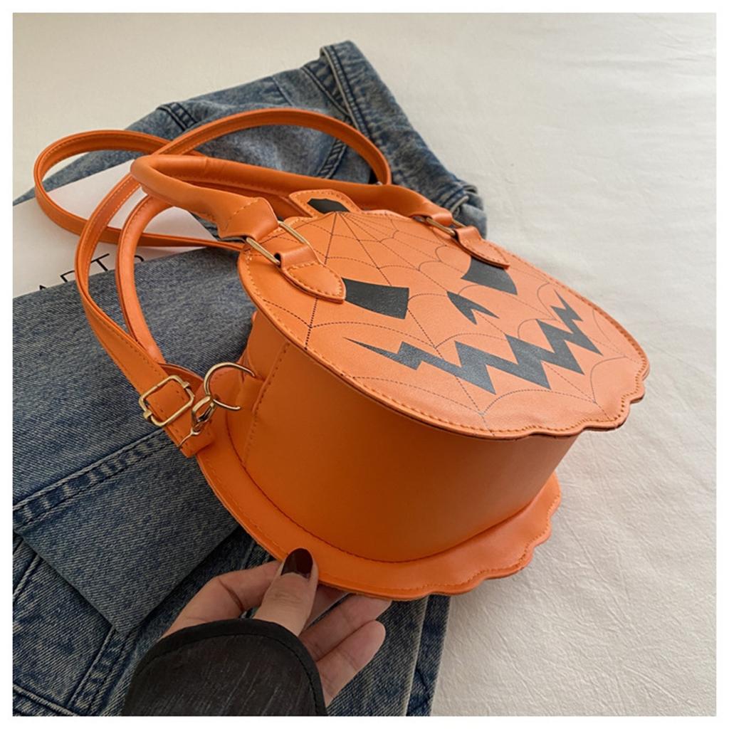 Halloween Handtasche Geldbörse Umhängetasche Neuheit Teufel Schultertasche PU-Leder Halloween Umhängetasche