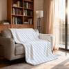 M-Minimally Stripes Blanket Soft Throw Blanket for Home Bedroom Bed Sofa Picnic Travel Office Rest Cover Blanket Gift