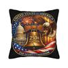 Decorative Pillow Cover America  Year Anniversary  Merch Seat  Throw Pillow Case Cover Zipper Multiple Sizes