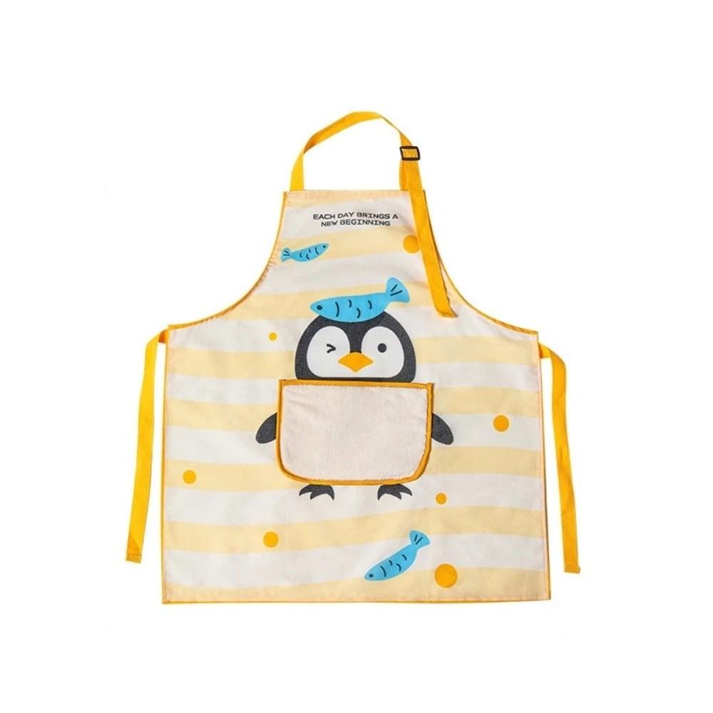 Waterproof Workwear Apron Breathable Kitchen Cooking Apron Washable Hands Baking Apron  Home Use