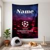 UEFA Champions (1) Customizable name decorative wall tapestry ideal choice for wall decor in bedrooms living rooms dorms and home