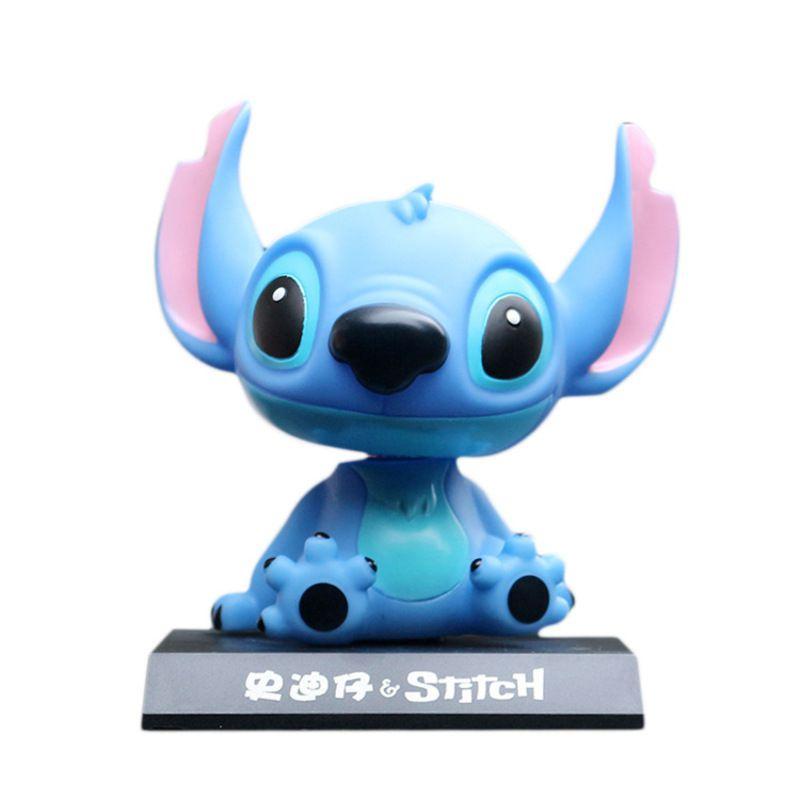 Lilo Stitch Shaking Head Doll Car Ornament Toy Pvc Action Figure Decoration Gift