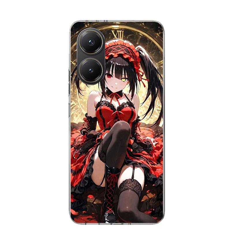 Date A Live Tokisaki Kurumi Phone Case For Xiaomi Poco X7 X6 X5 Pro F7 Ultra Redmi 15C 15 13 13C 12 12C 10 10A 10C 9 9A 9C 9T Co