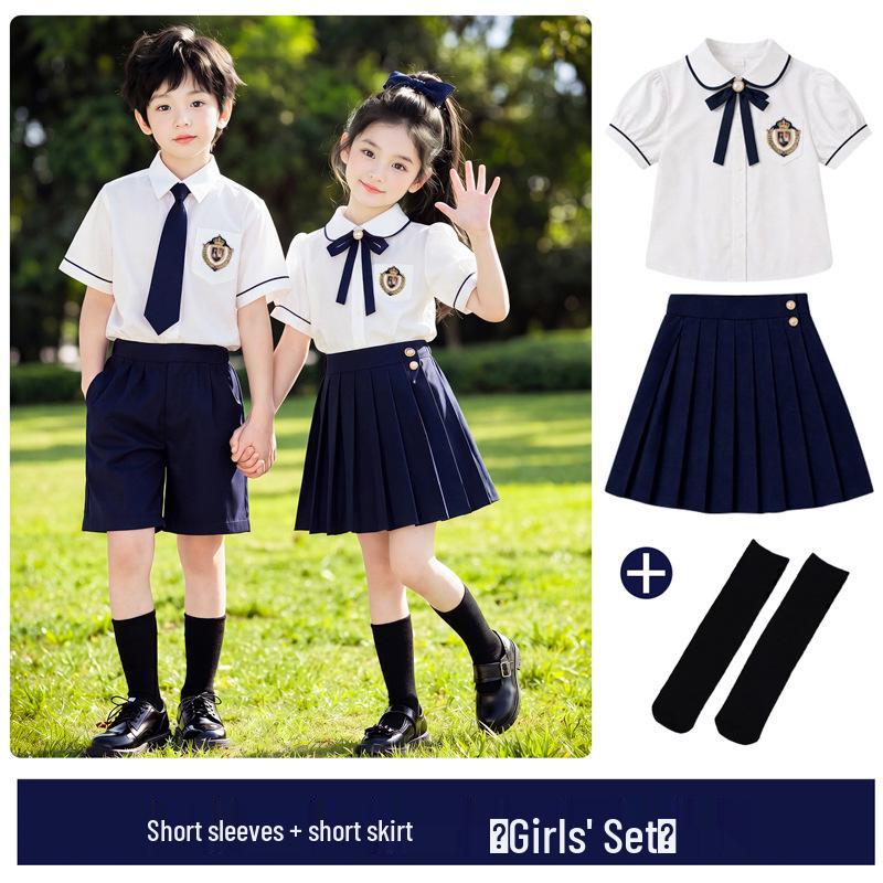 British Style Summer School & Kindergarten Uniform Set for Graduation and Chorus Performance