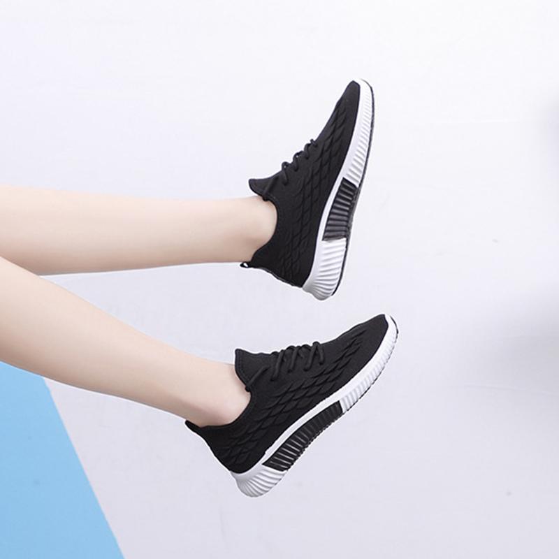 Women's Casual Shoes Flat Running Sneakers Mesh Breathable Outdoor Non-slip Fashion New Hiking Walking Sneakers Size 36-40