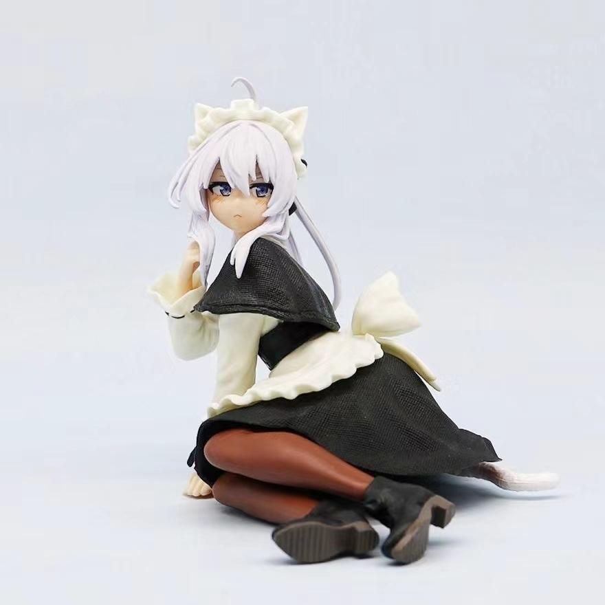 

Majo no Tabitabi Elaina Cat Ear Sitting Pose - Anime Bishoujo Figure Statue Figure Scale Ratio Model