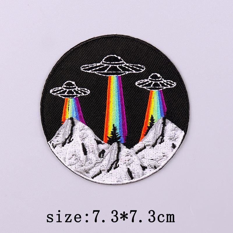 Wilderness Patch Iron On Patches For Clothing Outdoor Embroidered Patches On Clothes Camping Embroidery Patch Hook Loop Stickers