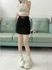 Women's High Waist Gray Retro Bodycon Midi Skirt - Early Spring 2024 Collection