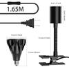 Pispoer Clip Lamp, 24W Plant Grow Lamp, Color Rendering Index RA98 Full Spectrum (Saves Plant Grow Light Requirements), Color Temperature 5800K (Dayli