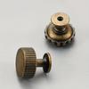 4pcs Antique Bronze Cabinet Drawer Knobs - Vintage Retro Brass Bar Knob Single Hole Pull Kitchen Hardware for Dresser Cupboard Wardrobe, 2182M-GT