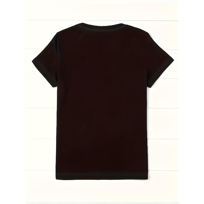 Damen T-Shirt Rund Medium-Stretch Alltags-Top Geeignet für Partys & Freizeitkleidung - Maschinenwaschbar Bequem Tragbar für Jahreszeiten