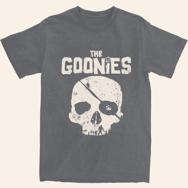 New The Goonies Skull Logo Men Women T Shirts Merchandise Fashion Tee Shirt T-Shirts 100% Cotton Graphic Printing Clothes