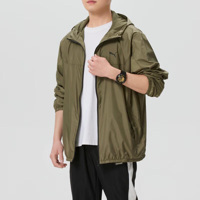 PUMA Men's Casual Hooded Jacket Windbreaker