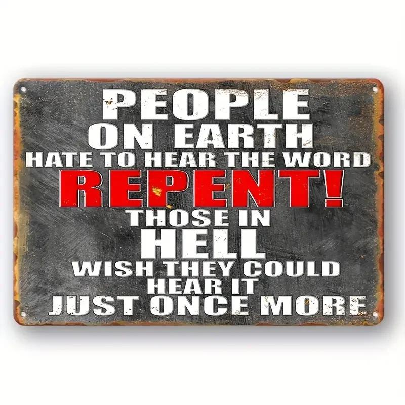 Humorous Satirical Phrases Aluminum Sign Vintage Metal Sign For Home, Cafe Bar Club, Garage, Spaces LivingRoom Wall Decor