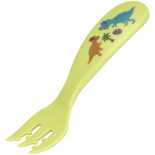 Skater Easy-Grip Baby Fork, Baby Food Fork, Dinosaur Picture Book, BNF1AG