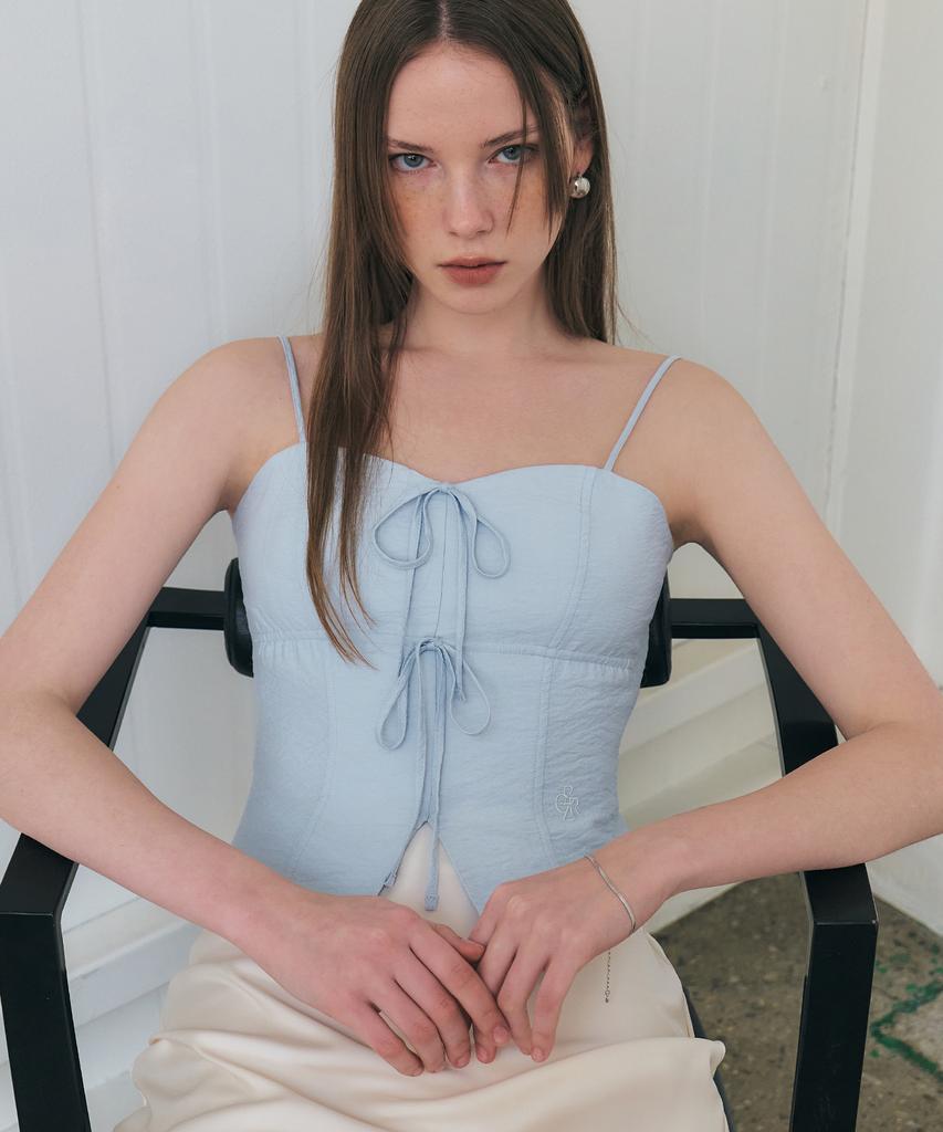 CITYBREEZE Ribbon Sleeveless Top_Sky Blue