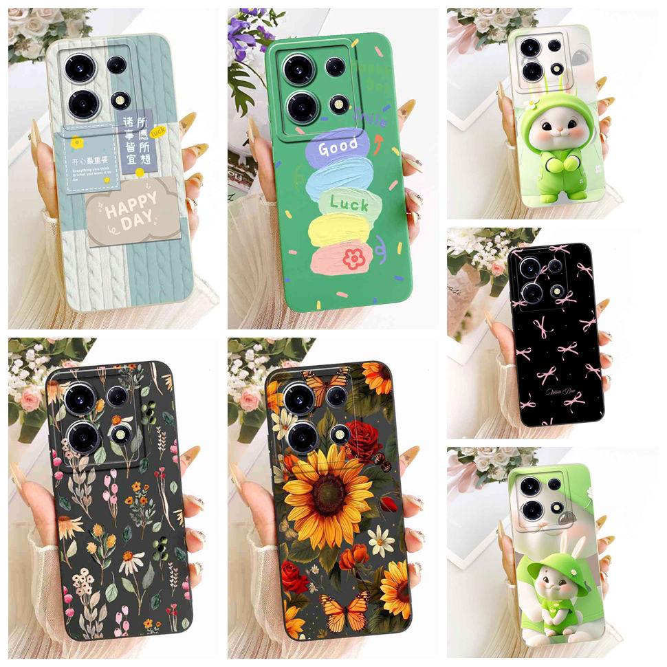 For Infinix Note 30 VIP 4G Case Sunflower Lucky Print Silicone Back Cover For Infinix Note30 VIP X6710 Bumper Phone Cases