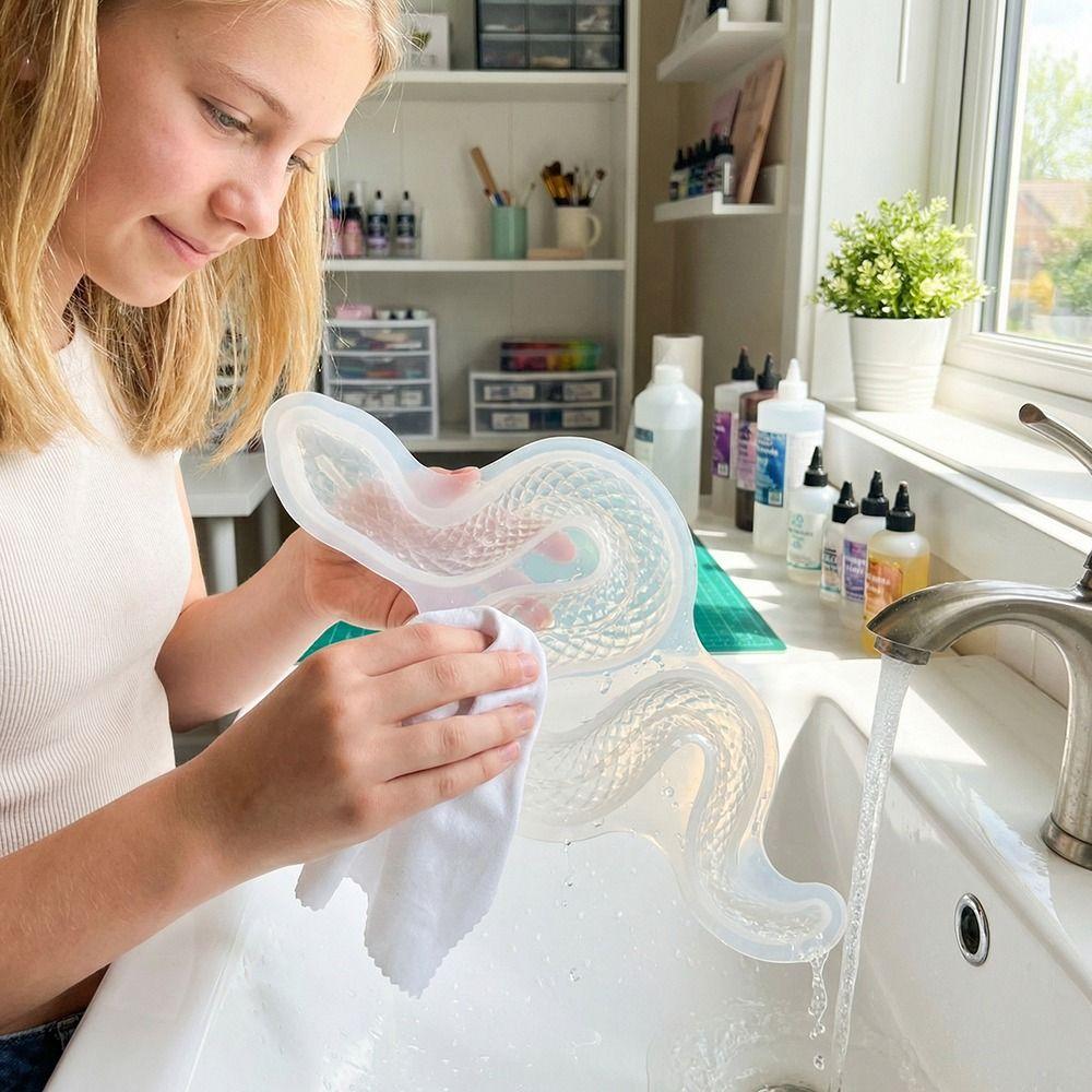 Silikonová forma ve tvaru hada Silikonové formy Velký had Silikonová 3D forma kobry Nepřilnavá Snadno uvolnitelná DIY Ruční nářadí