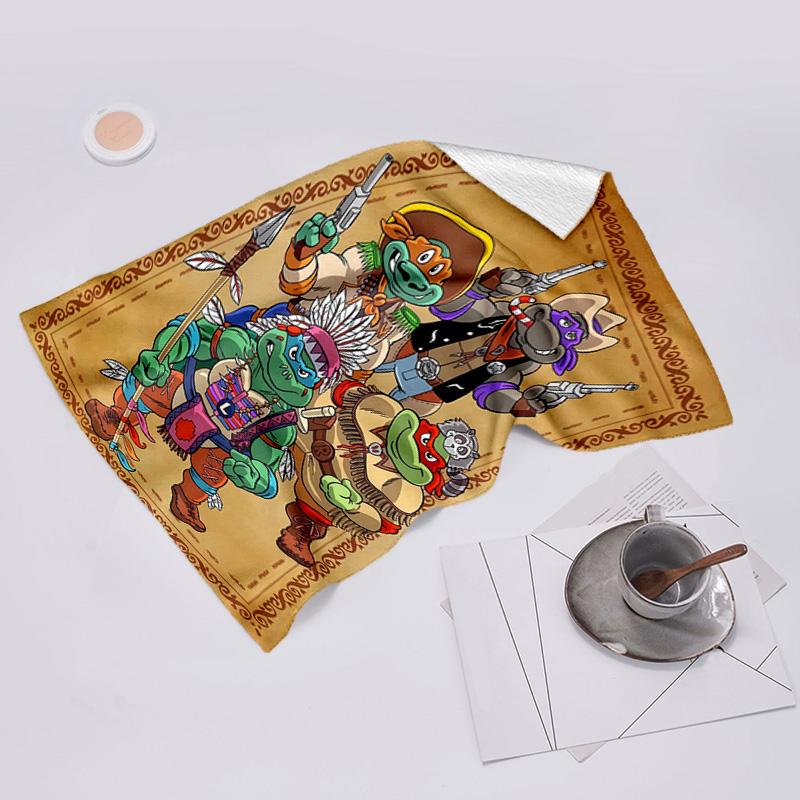 proof beach towel with Teenage Mutant Ninja Turtles pattern - soft,absorbent,quick-drying,machine washable - perfect for swimming,camping,bathing