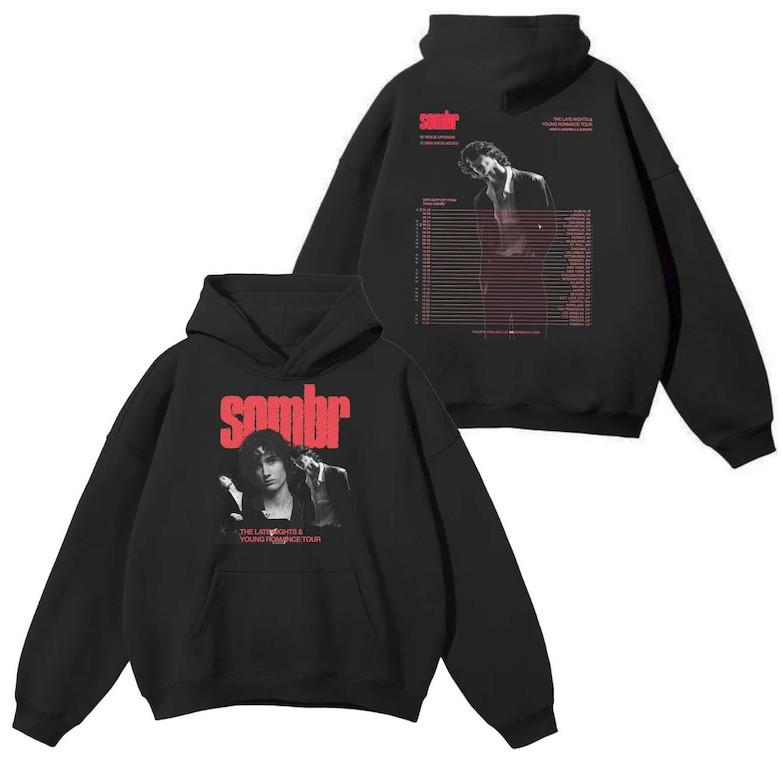 Sombr Band Shirt – Young Romance amp Late Nights Tour Tee | North America Europe Unisex T-Shirt M