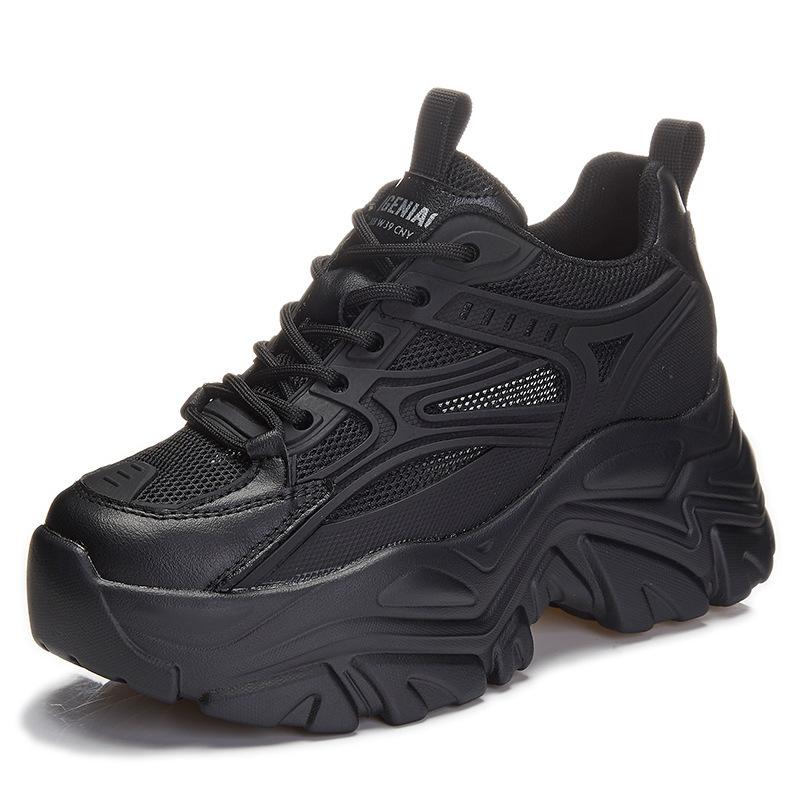 Inner Height Increase New Spring and Autumn Dad Shoes Platform Ins Sports and Leisure Shoes A