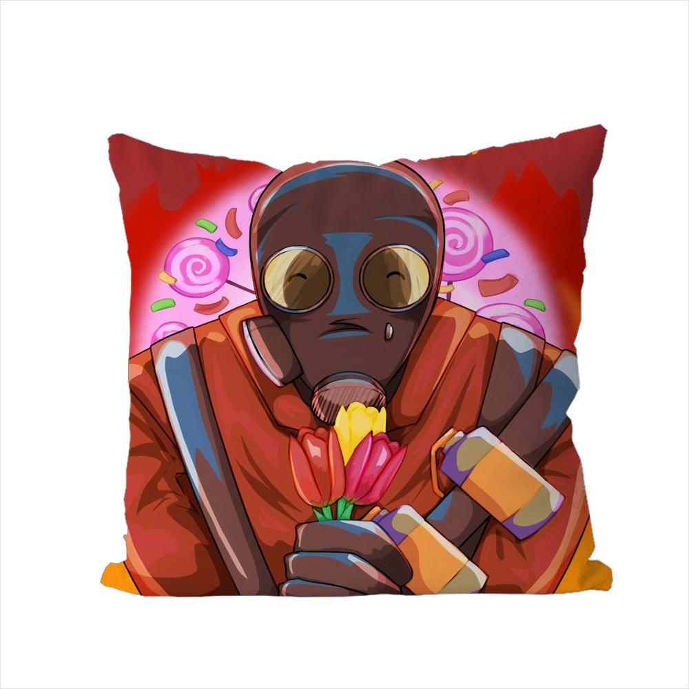 Game TTeam Fortress 2 Pillow Case For Car Sofa Decorative Home Doublesided Print Plush Square Throw Pillow Cushion Cover