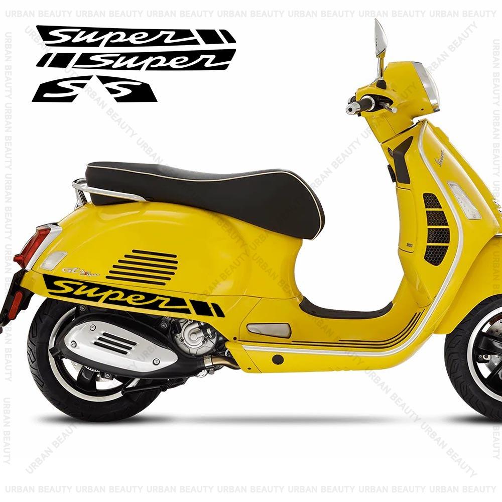For Vespa GTS 250 GTS 300 GTV 250 GTV 300 GTS250 GTS300 GTV300 GTV300 Scooter Sticker Set Side Body Decals Waterproof