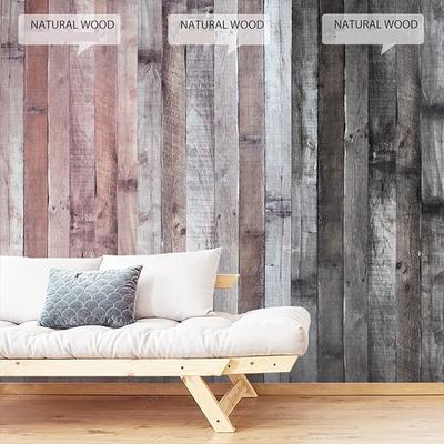 Natural Wood Dark Gray Wood Contact Paper Retro Self-adhesive Wood Wallpaper Peeling Wallpaper Home DIYdecoration Kitchen