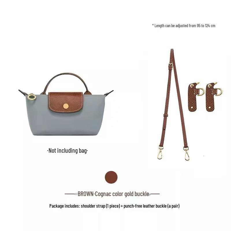 Axelrem med läderspänne för Dumplingväska - Hålfri, 0,9 cm*1,2 cm