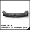 For 2025 2026 Tesla Model YL 6-Seat Rear Trunk Protection Strips Car Scratch Resistant Tailgate Trim Interior Car Accessories