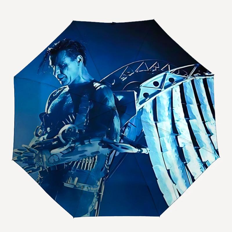 

Rammstein Automatic Open/Close Umbrella, Portable 3-Fold Compact Umbrella for Men & Women, Perfect Gift for Birthday, Christmas Ideal for Ev