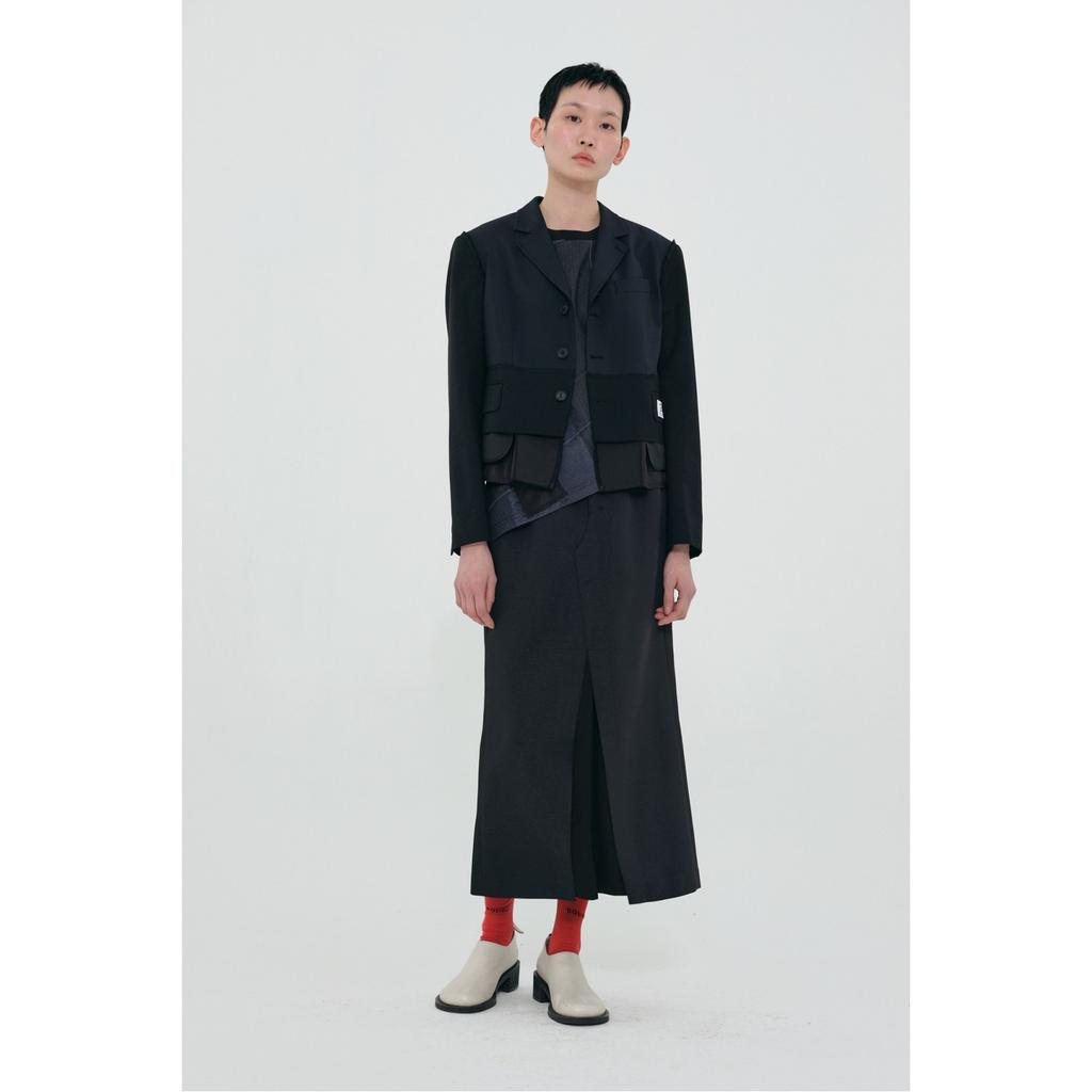 RECODE Basic Suit Long Skirt_Rqkas24525Bkx