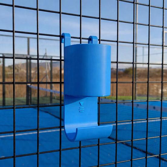 Paddle Tenis Su Şişesi Havlu Askısı 3D Baskılı Saha Kenarı Düzenleyici Su Şişesi Tutucu Tenis Maçları Oyuncular İçin Temel Aksesuar