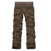 Men's Straight Workwear Casual Trousers Pants Camouflage Color Belt Pocket Overalls