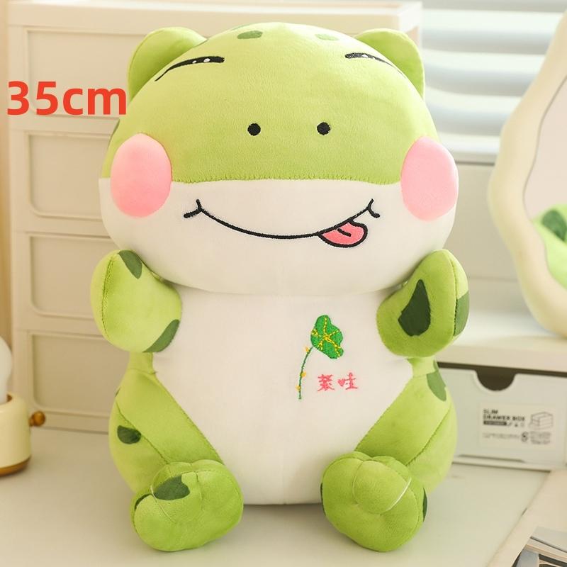 

Милая плюшевая игрушка-лягушка, игривая подушка, зеленая лягушка с высунутым языком, кукла-лягушка, детский подарок на день рождения, декор для спальни
