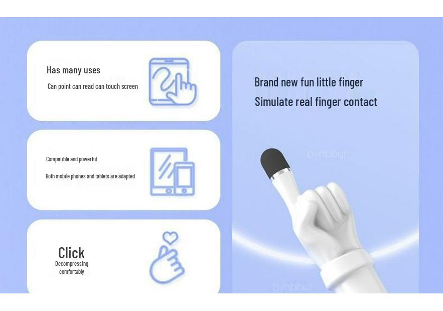 Compact Touch Pen for Apple, Huawei, Xiaomi, iPad & Tablets