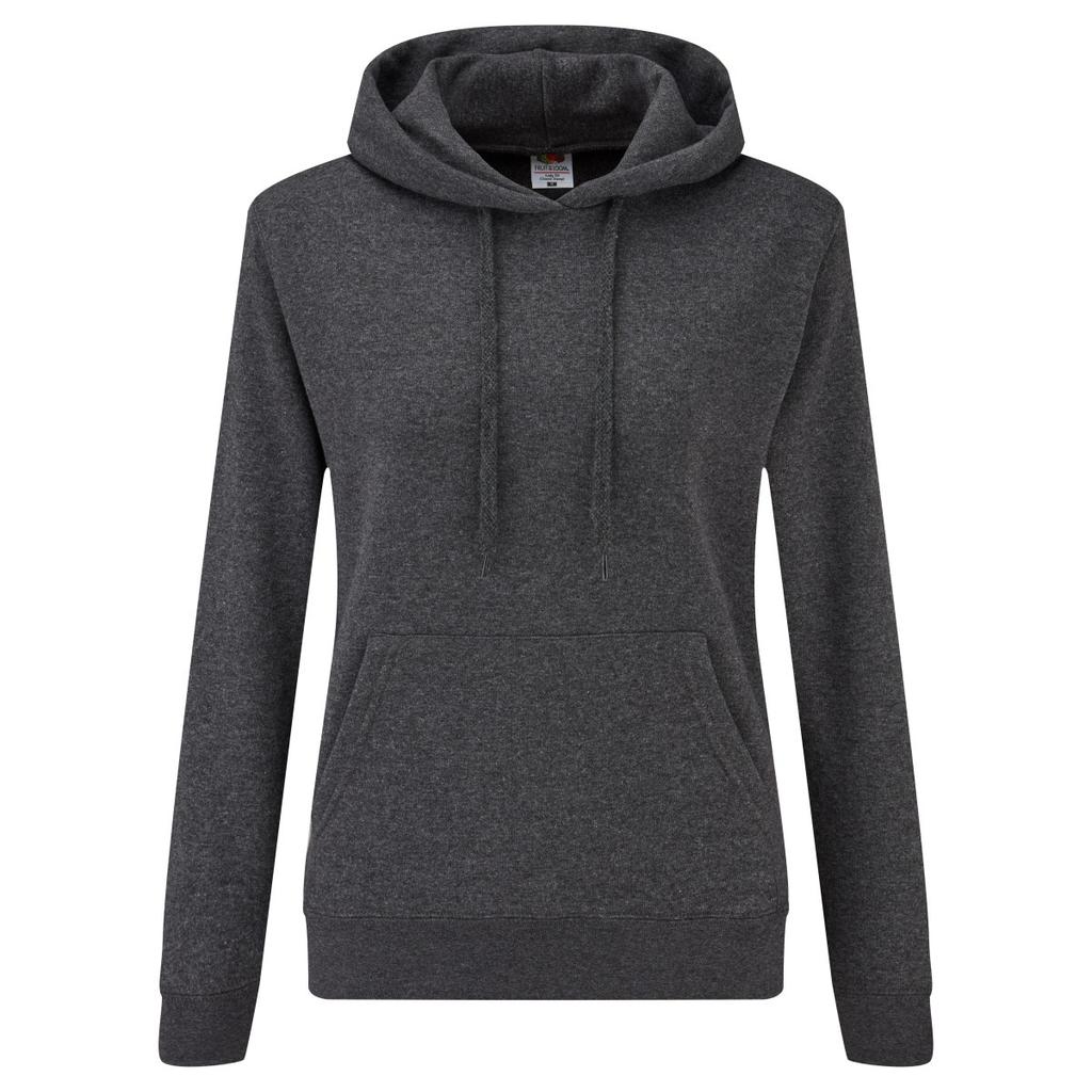 FRUIT OF THE LOOM Ladies Lady Fit Hooded Sweatshirt / Hoodie