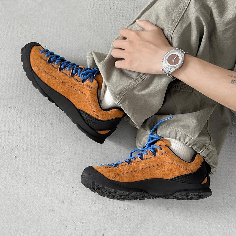 Outdoor camping low-top sports and leisure shoes men and women couples travel lightweight mountaineering shoes waterproof and non-slip hiking shoes