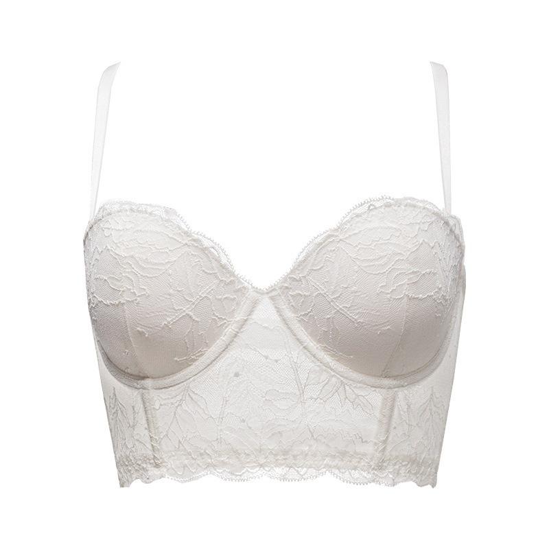 

Летний французский сексуальный кружевной бюстгальтер полукубок красивая спина двойная застежка с косточками регулировка поддержка рыбьи косточки верхняя одежда нижнее белье 85C бежевый
