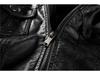 Grenzüberschreitende Damen Slim Motorradlederjacke mit abnehmbarer Kapuze - Herbst/Winter Modetrend