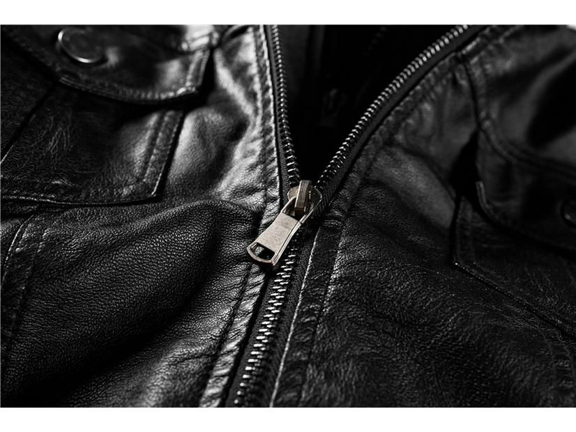 Grenzüberschreitende Damen Slim Motorradlederjacke mit abnehmbarer Kapuze - Herbst/Winter Modetrend