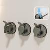 3pcs Strong Suction Cup Hook Not Drill & Rustproof Wall Hook Easy Installs Suction Hook Hangers for Bathroom & Kitchen