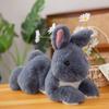 Simulation Animal Rabbit Doll Plush Toy Bunny Rabbit Doll Children Sleep Soothing Rag Doll Birthday Gift