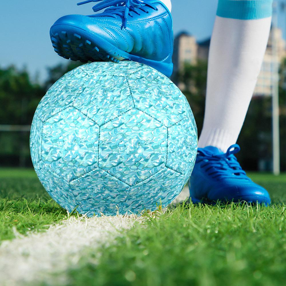1pc Water Ripple Foot-Friendly, Anti-Slip and Wear-Resistant, High Elasticity, size 5 Indoor/Outdoor Universal Soccer Ball/Football Q60880 Size 5