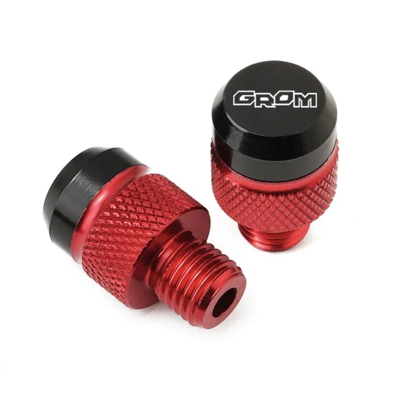 2pcs Motorcycle Accessories CNC Aluminum Mirror Hole Plugs Screws Bolts Cover Caps For Honda MSX125 GROM MSX125 2013-2025