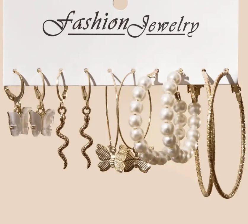 XP17 Perlenohrring-Set - Trendig und modisch