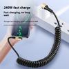 Double End Type C Rapid Charging Cable 240W Power Delivery Spring Reinforced Construction For Office Home Travel Use