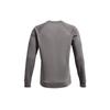 Under Armour Rival Script Camouflage Logo Print Fleece Crewneck Training Sweatshirt Men Sweatshirt Gray 1366306-066