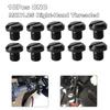10PCS M8X1.25 CNC Aluminum Mirror Hole Plug for Honda Yamaha  Suzuki  Kawasaki