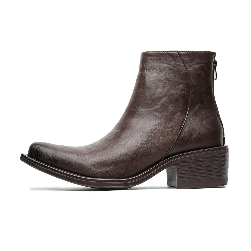 

Модные кожаные ботильоны челси, повседневная обувь для мужчин, модная обувь для платья, мужские кроссовки, мокасины, дизайнерские кроссовки 38 коричневый